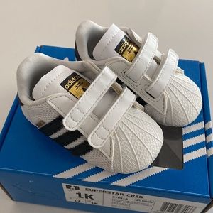 adidas superstar crib baby shoes size 1K